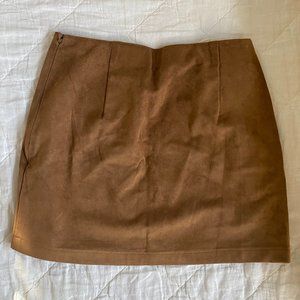 A&F brown suede mini skirt - like new
